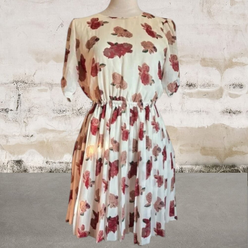 Pins & Needles Floral Open Back Dolman Sleeve Sundress Size Small